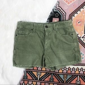 Target Mossimo high waist corduroy shorts